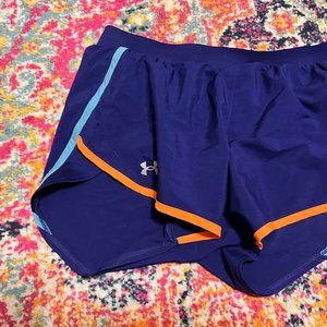 Small Under Armour Royal Blue Running Shorts